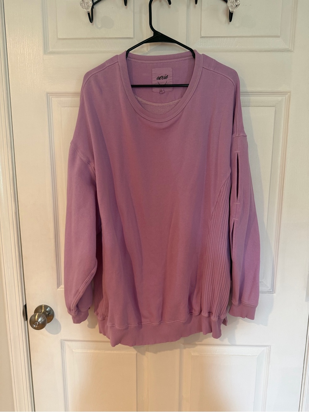 aerie Lavender Crewneck Pullover Sweater